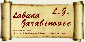 Labuda Garabinović vizit kartica